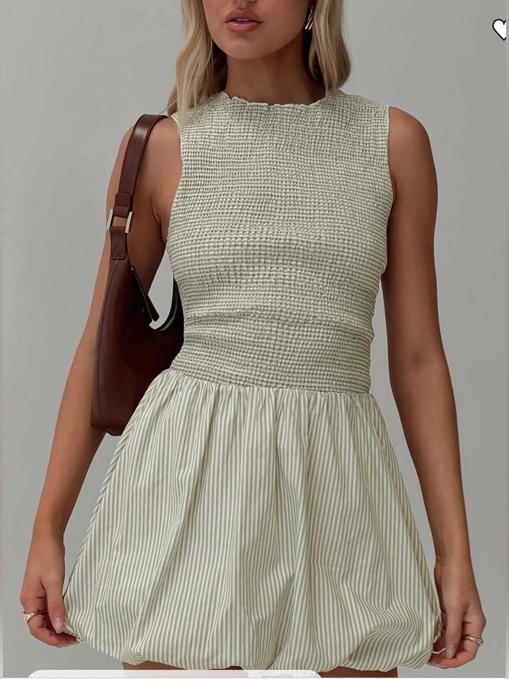 NWT 0 Narnie Mini Dress Sage Princess Polly